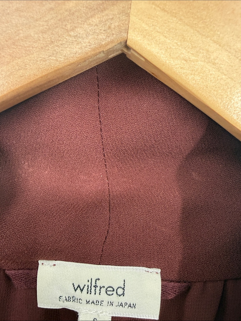 Aritzia Wilfred Sabine Dress Purple Maroon Size Small - Picture 7 of 11